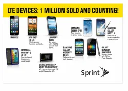 Sprint LTE device sales hit 1M mark