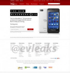BlackBerry Z10 Specs Leaked, Claim to Beat iPhone 5's