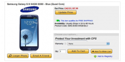 Samsung Galaxy S III 64GB now available for $1,167 CDN