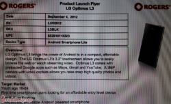 Rogers to offer LG Optimus L3 for only $124.99 without a contract