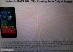Rogers to launch Motorola RAZR HD LTE in Canada