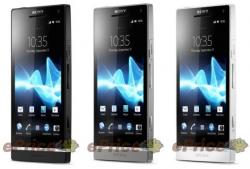 Sony Xperia SL press photos show new colors: black, white, and silver