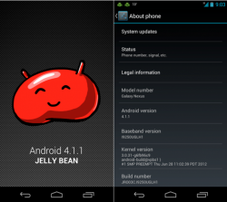 Android 4.1 Jelly Bean update for Samsung Galaxy Nexus now available