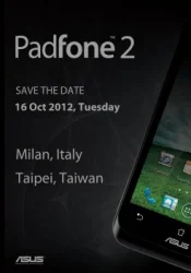 Asus Padfone 2 launch scheduled for October 16th