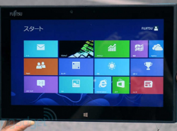 Fujitsu Waterproof Arrows Tab Swimming with Windows 8 Instead